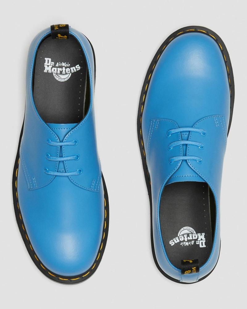 Zapatos Oxford Dr Martens 1461 Iced Smooth Cuero Mujer Azules | MX 443SGL